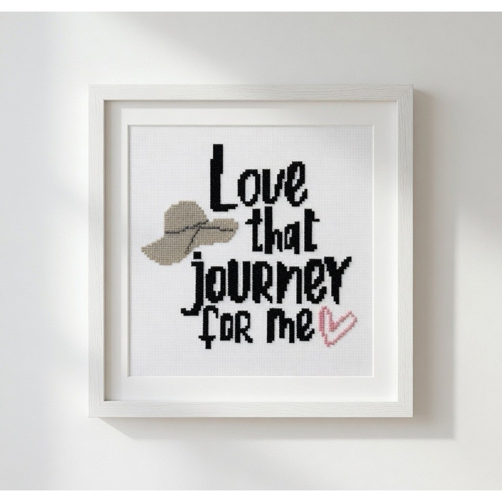 Schitt's Creek - Love that Journey for me Quote - Counted Cross Stitch Pattern - Picture 4 of 5
